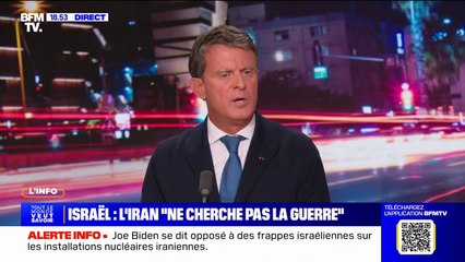 Manuel Valls: "Nous devons être très solidaires avec Israël"
