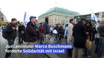 Pro-Israel-Demo in Berlin: Organisatoren fordern neue Waffenlieferungen an Israel