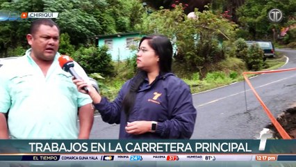 MOP realiza trabajos en carretera que conecta Volcán con Cerro Punta