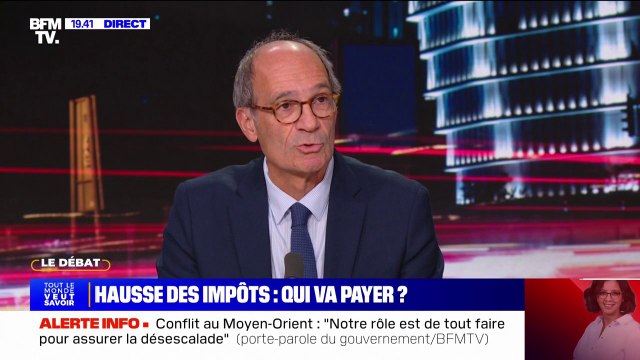 Hausse des impôts: Les déficits sont plus importants que ceux prévus. Il faut trouver des solutions , explique Éric Woerth (Ensemble)
