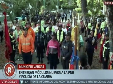 La Guaira | Autoridades regionales entregan módulos rehabilitados a la PNB del mcpio. Vargas
