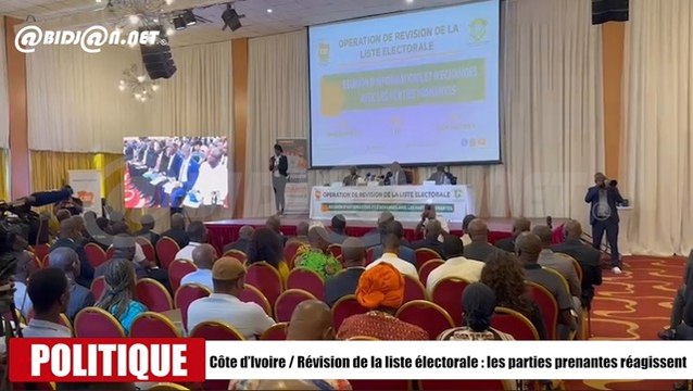 Côte d’Ivoire/ Révision de la liste électorale les parties prenantes réagissent