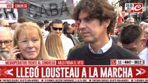 Marcha federal universitaria: hablan Lousteau y Stolbizer