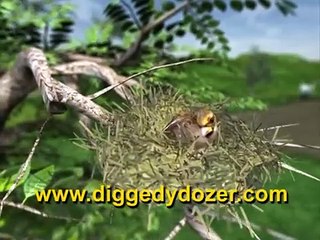 Diggedy Dozer in  Treetop Troubles  - Bulldozer & Truck Construction Videos Cartoons Animated Kids
