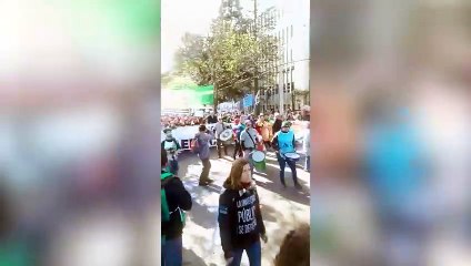 Marcha universitaria en Mar del Plata