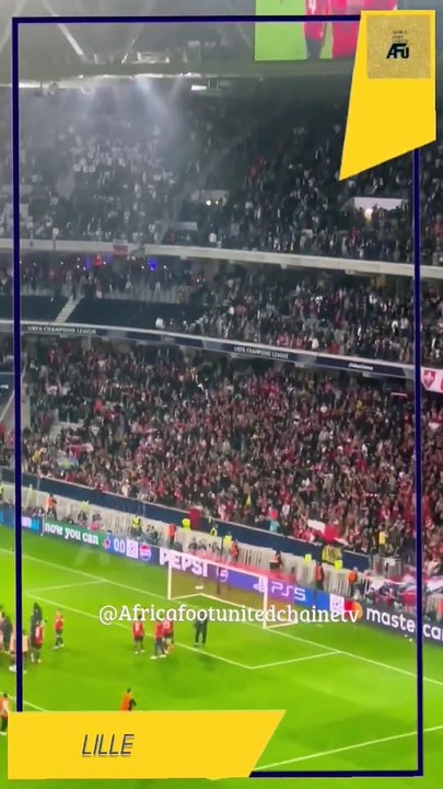 #LDCUEFA  : Un moment,un instant,une minute de communion entre Villeneuve d’ASQ, le stade ️ Pierre Mauroy et les Dogues de Lille 