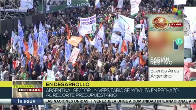 Los universitarios se movilizan en rechazo al recorte presupuestario