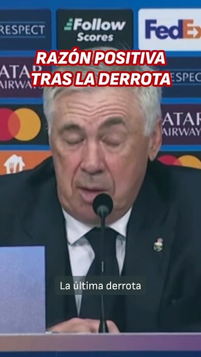 Ancelotti tira de recuerdo y explica por qué puede ser buena esta derrota