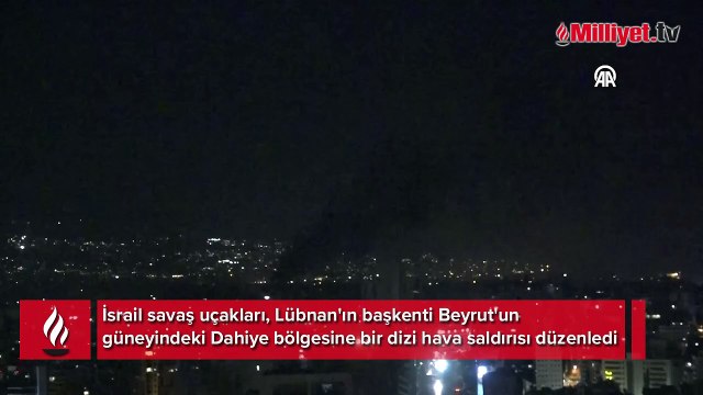 İsrail ordusu, Beyrut'un güneyine hava saldırısı düzenledi