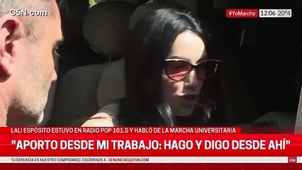 Lali Espósito se refirió a la Marcha Federal Universitaria