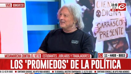 Pollo Sobrero: "Ver que le pegan a un jubilado y luego festejan con un asado genera una bronca grande"