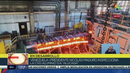 Pdte. Nicolás Maduro inspecciona la CVG ALUMINIO S.A. "ALUCASA"