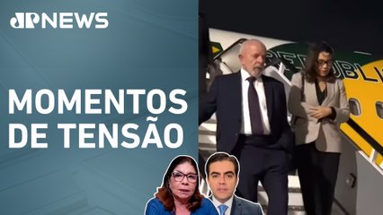 Lula reclama de falha técnica em voo de volta do México; Dora Kramer e Vilela comentam