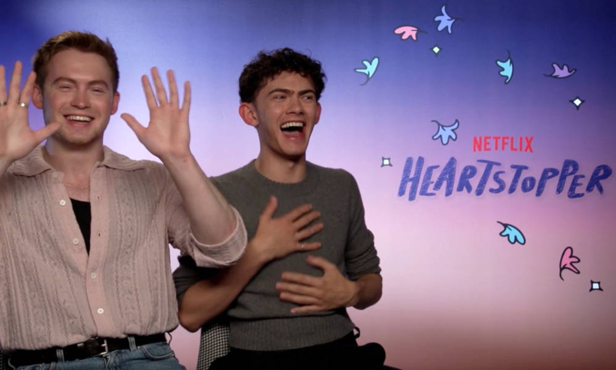 "NEW CLIPS + INTERVIEW 'Heartstopper' Stars Kit Connor and Joe Locke Talk Sex Scenes and Surprises "