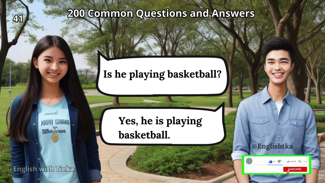 200 Q&A in the Present Continuous Part 4 #speaking #educational