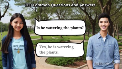 200 Q&A Present Continuous (Part 8) #learning #educational