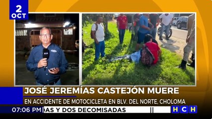 Motociclista pierde la vida en bulevar del norte, Choloma