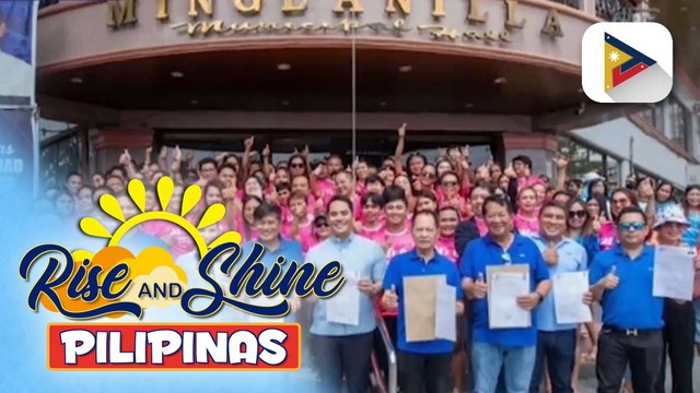 Supporters ng ilang kandidatong naghain ng COC, dumagsa sa tanggapan ng COMELEC sa Cebu