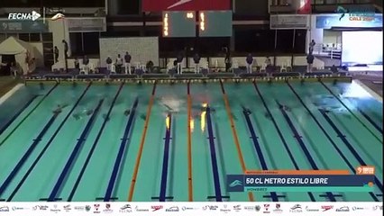 20241003 Diego Aranda campeón sudamericano 50 metros libre Sudamericano de Cali