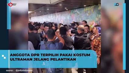 Momen Unik di Pelantikan DPR: Jamaludin Malik Ganti Kostum Ultraman dengan Jas
