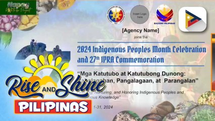 National Indigenous Peoples Month, ipinagdiriwang ngayong Oktubre