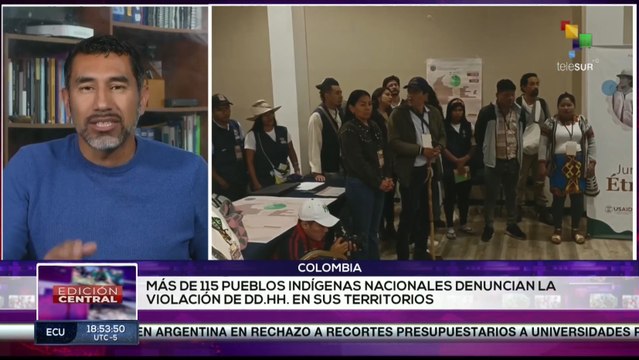 En Colombia pueblos indígenas exigieron al gobierno respeto a sus territorios