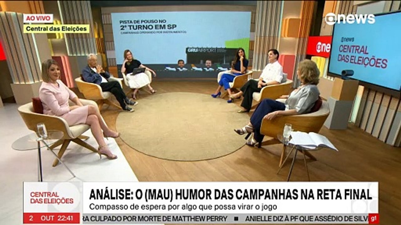 Apresentadores da GloboNews são surpreendidos com vazamento de áudio de outro programa
