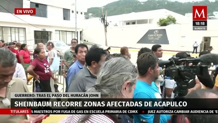 Continúa reunión de Sheinbaum con autoridades de Acapulco tras el paso de 'John'