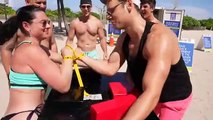 Can You Beat This Girl at ARM WRESTLING ?