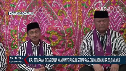 KPU Provinsi GorontaloTetapkan Batas Dana Kampanye Pilgub, Setiap Paslon Maksimal Rp.30,8 Miliar