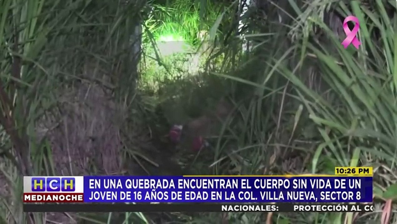 En una quebrada encuentran a una persona muerta en la col. Villa Nueva de la capital