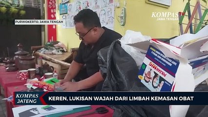 Keren, Lukisan Wajah dari Limbah Kemasan Obat