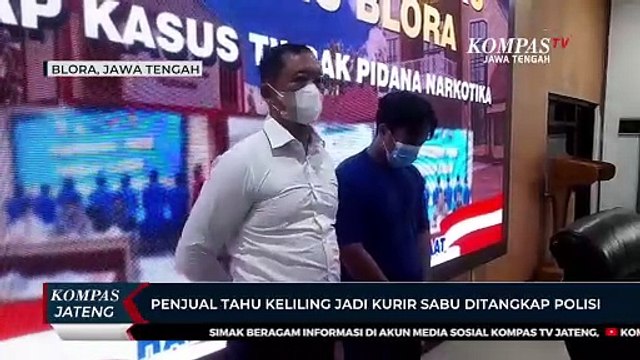 Penjual Tahu Keliling Jadi Kurir Sabu Ditangkap Polisi