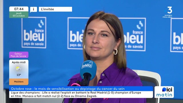 Julie Morand, responsable du service prévention à la Caisse primaire d'Assurance maladie de la Savoie : Le taux de dépistage du cancer du sein est encore bien insuffisant .