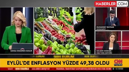 Enflasyon eylül ayında yüzde 2,97 arttı, yıllık bazda yüzde 49,38 oldu