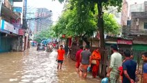 প্রবল বৃষ্টিতে ঢাকা শহরের অবস্থা, বৃষ্টির পানিতে সয়লাব ঢাকা