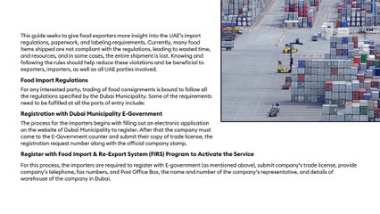 UAE Food Imports Demystified: Guide for UAE Trading