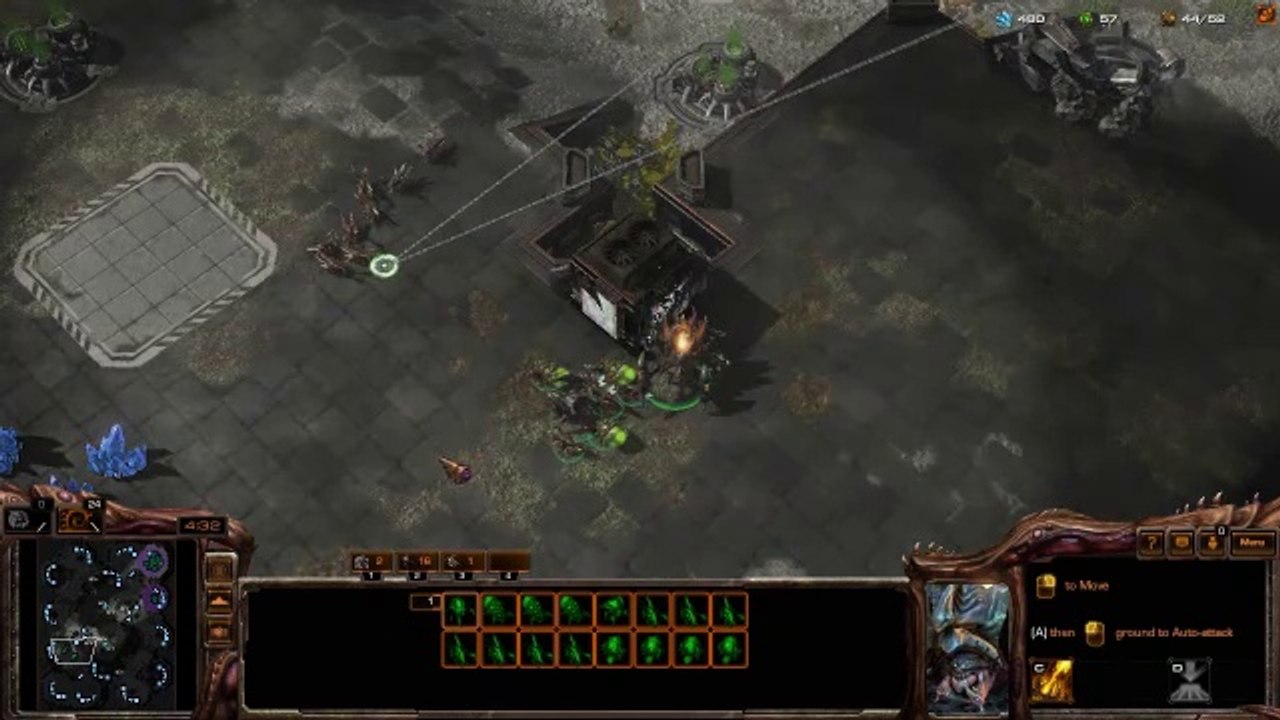 [StarCraft 2] No.0280--Great-Level ZERG v.s Harder A.I, WIN [2-Base Ravager-Ling Push w Crawler Defense Control-Plan]