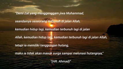 Semoga kita di jauhkan dari hutang