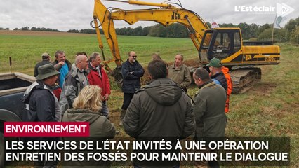 Entretien des fossés et cours d’eau de l'Aube : des syndicats ont invité les services de l’État