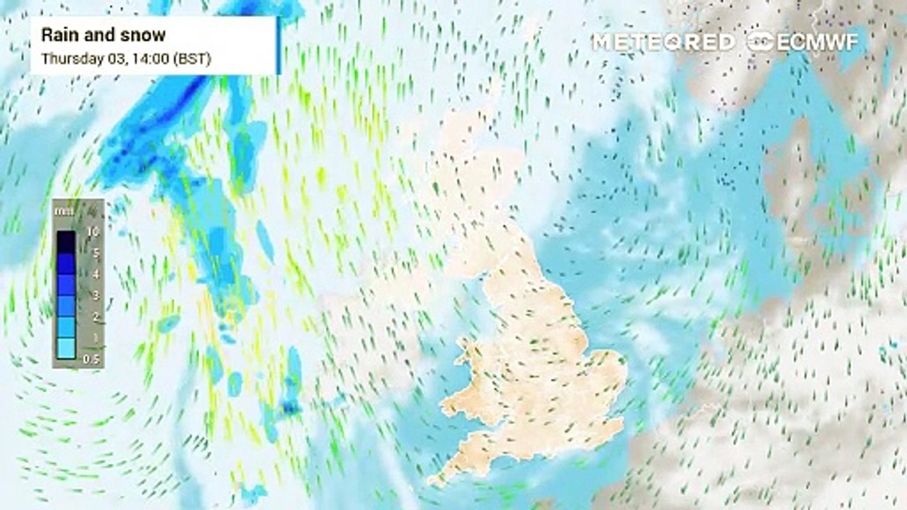 UK weather outlook: Drier for the next 48 Hours...