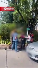 คลิปชายทำร้ายตำรวจในโรงเรียน จ.นนทบุรี 🥊