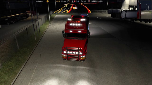 Light Commercial Vehicles - Departure: Milan * Destination: Linz- #Scania Red Flame Interior #Trucks - Euro Truck Simulator 2