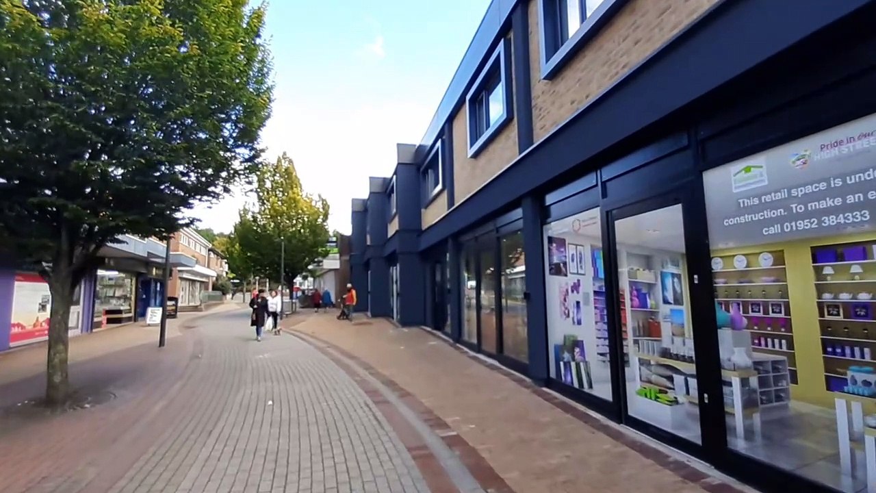 Limes walk, Oakengates,  shops redeveloped.