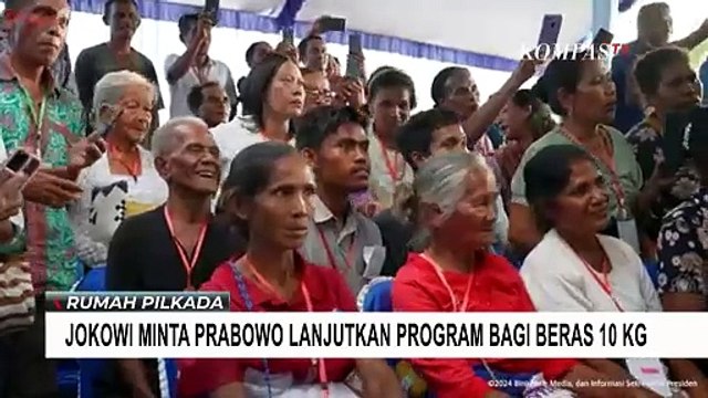 Beri Bantuan Beras di Gudang Bulog Sumba Barat, Jokowi Minta Prabowo Lanjutkan Program