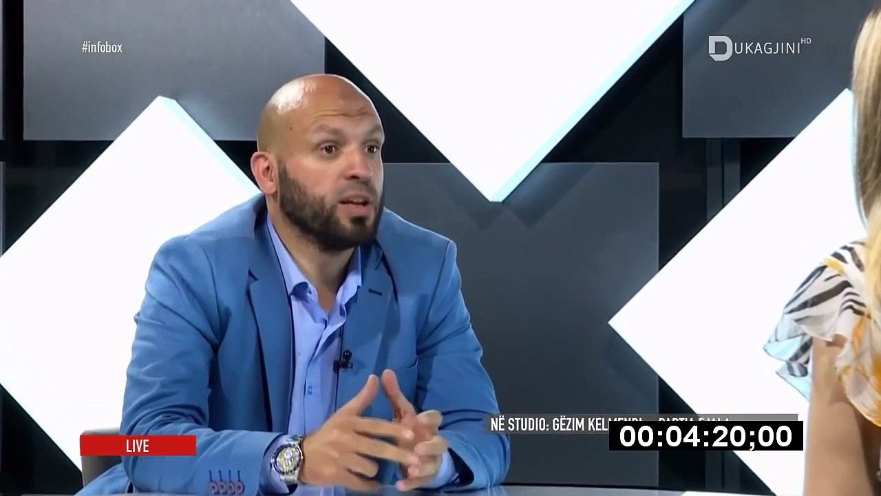 Gëzim Kelmendi - Mysafir në InfoBox në RTD Dukagjini