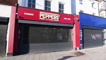 Scene of a stabbing in High Street, West Bromwich