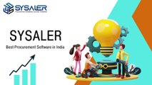 Sysaler best procurement software