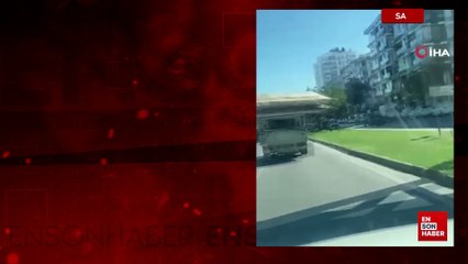 Samsun'da trafikte tehlikeli taşımacılık