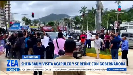 Claudia Sheinbaum viaja a Guerrero ante la emergencia por el huracán John